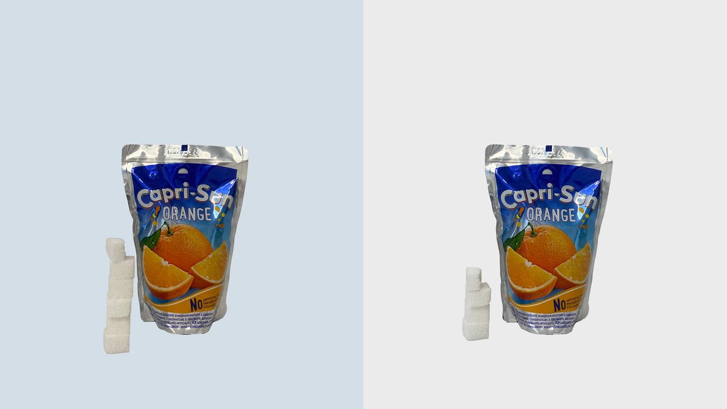 Capri-Sun müsste aus jedem Trinkpäckchen zwei Stück Würfelzucker herausnehmen, um nicht von der Zuckerabgabe betroffen zu sein.