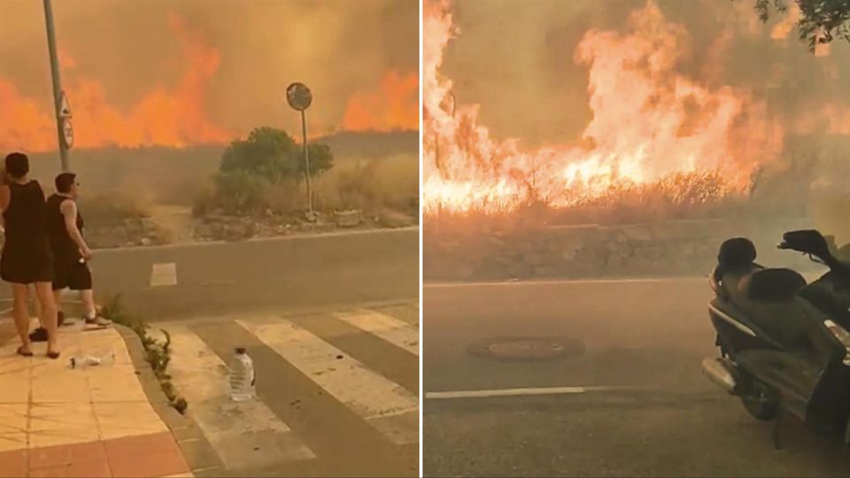 Flammenhölle frisst sich durch beliebtes Urlaubsziel in Spanien