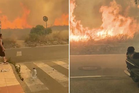 Flammenhölle frisst sich durch beliebtes Urlaubsziel in Spanien