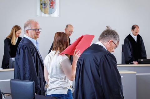 Gina H. am neunten Verhandlungstag vor dem Landgericht Rostock