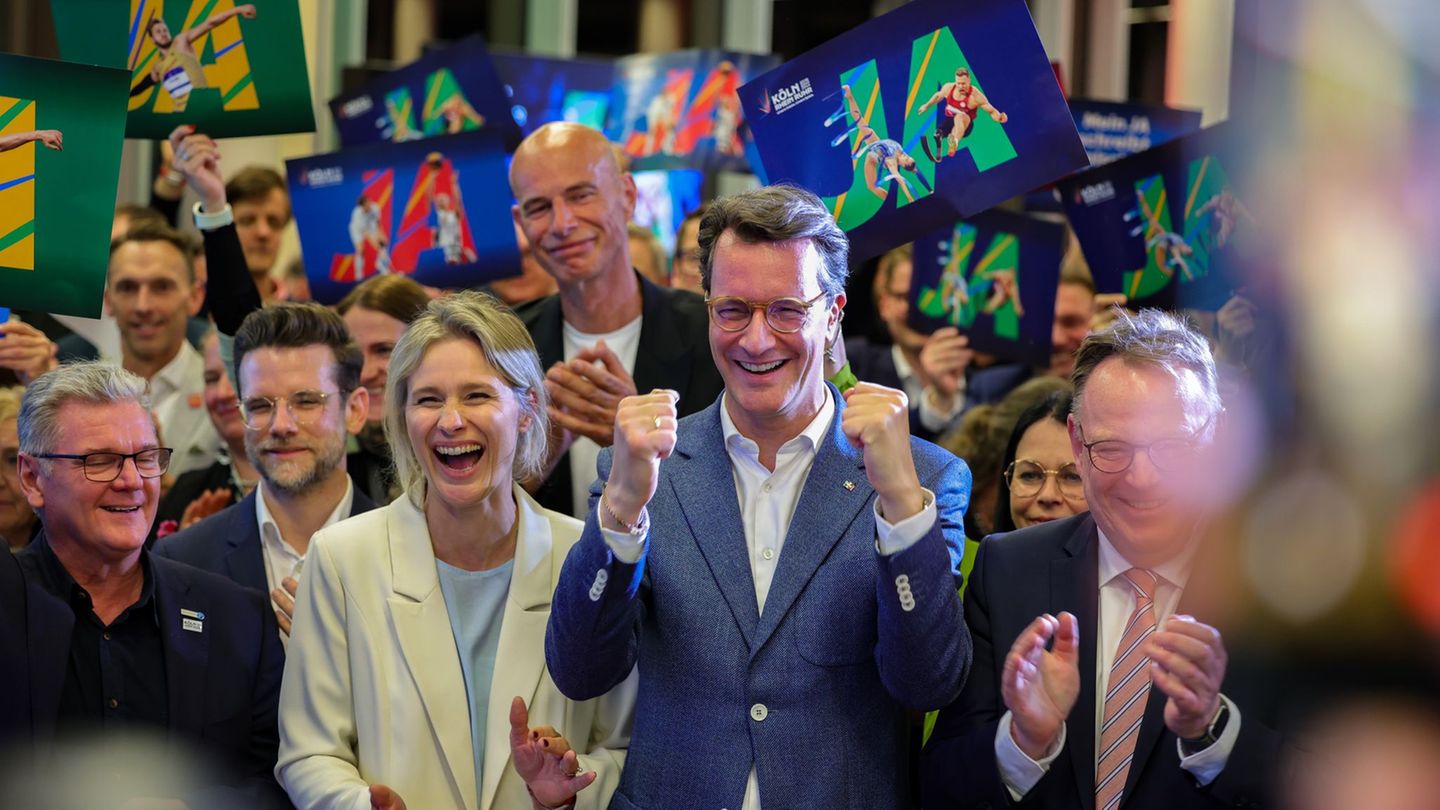 Hendrik Wüst will Olympische Spiele in NRW. (Archivbild) Foto: Christoph Reichwein/dpa