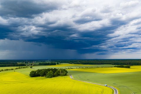 Unwettergefahr in Sachsen. Foto: Robert Michael/dpa