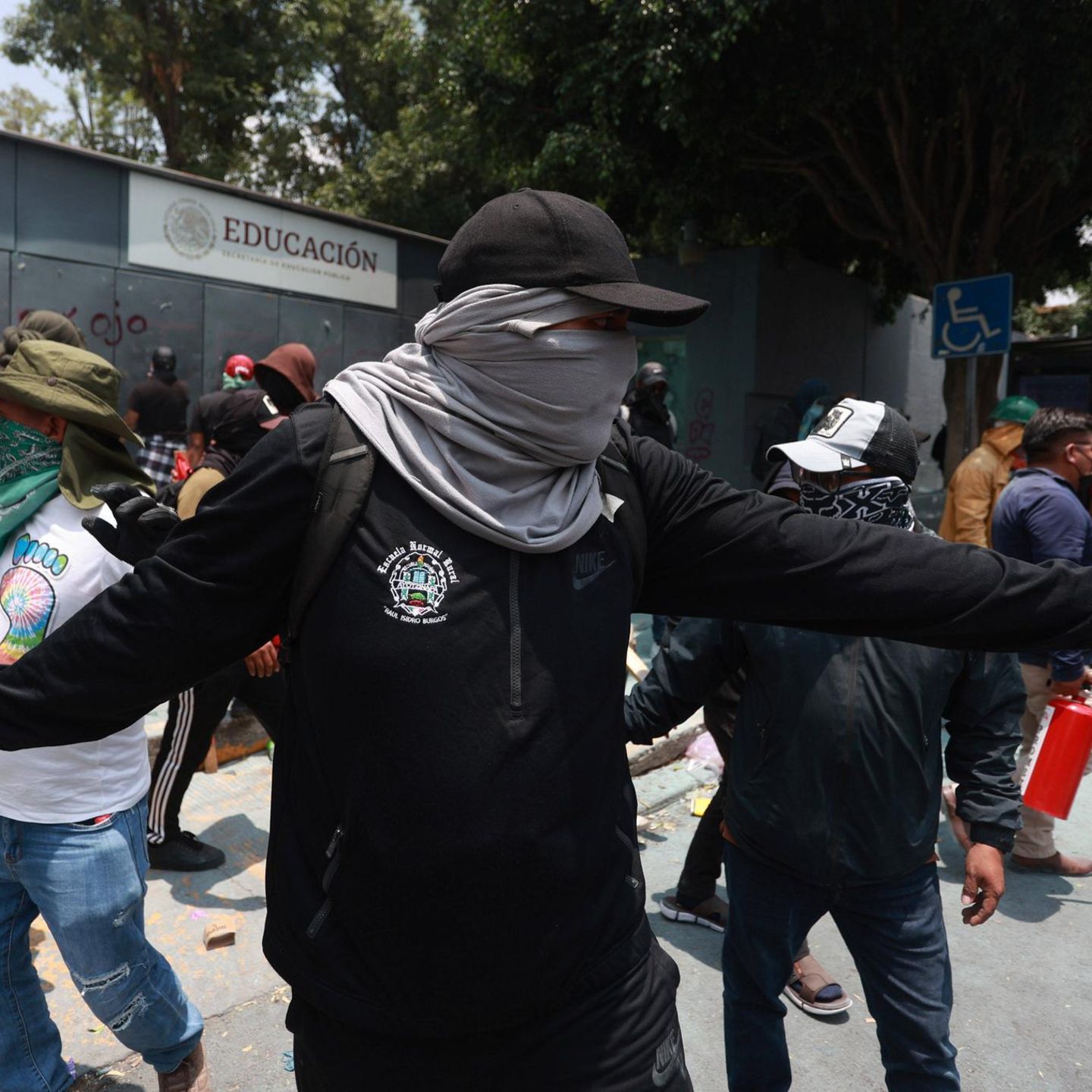 Demonstrierende in Mexiko-Stadt am Mittwoch