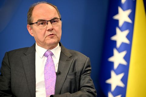 Christian Schmidt im März 2024 in Sarajevo