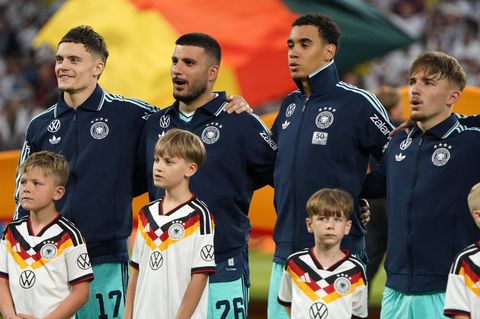 WM 2026: DFB-Spieler bei der Nationalhymne