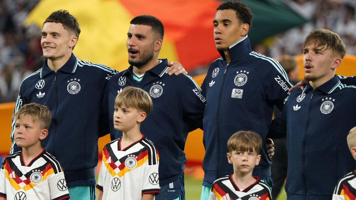 WM 2026: DFB-Spieler bei der Nationalhymne