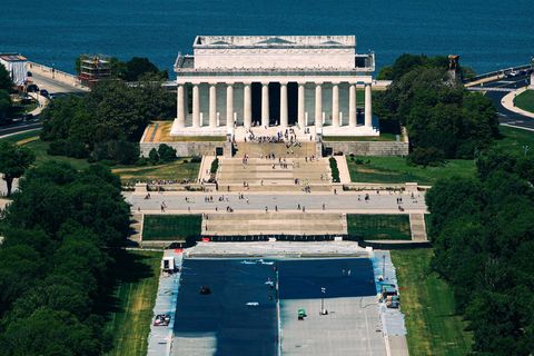 Lincoln Memorial aus der Luft