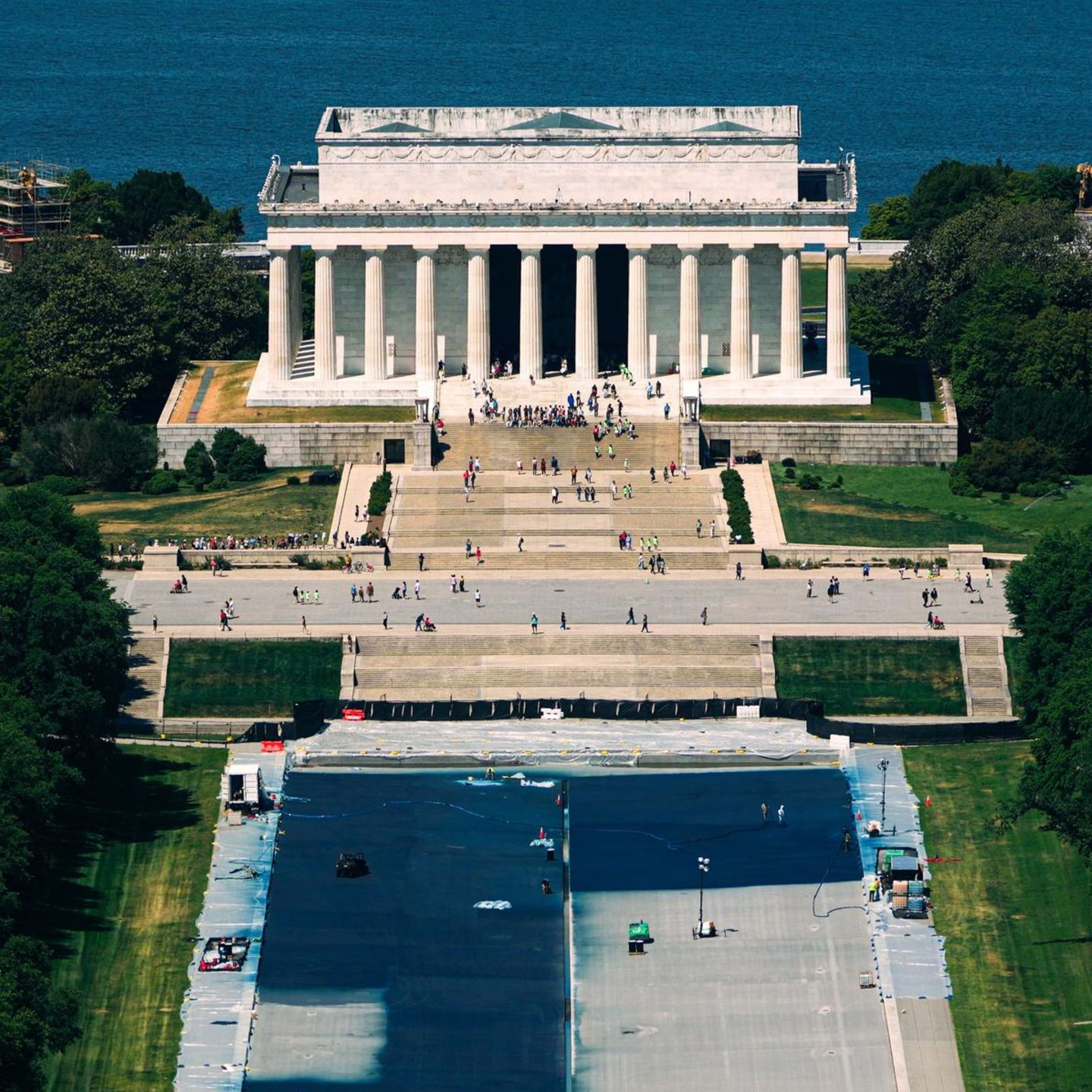 Lincoln Memorial aus der Luft