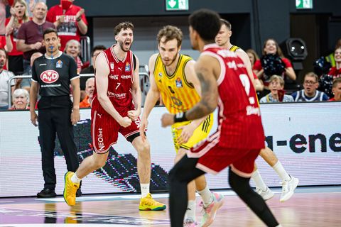 Albas Nationalspieler Malte Delow blieb im dritten Spiel gegen Bamberg glücklos. Foto: Daniel Löb/dpa
