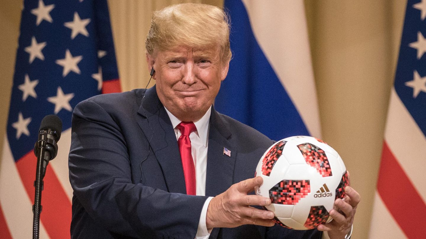US-Präsident kickte selbst: Donald Trumps verborgene Fußball