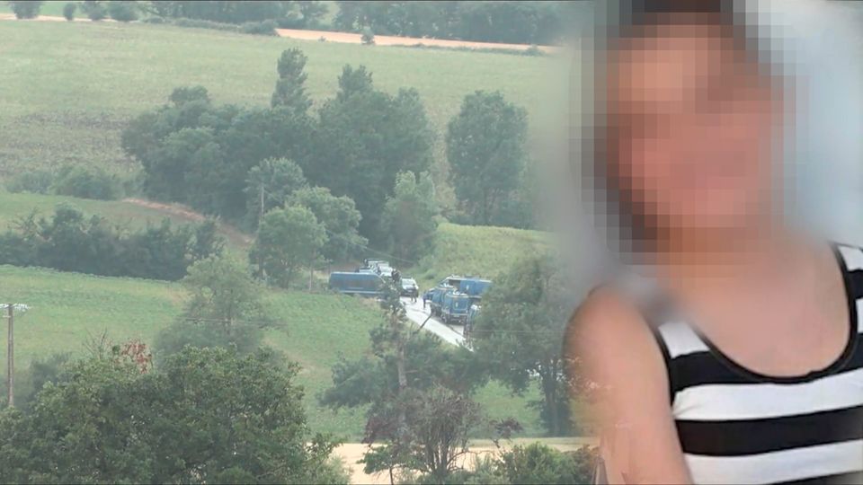Ein verpixeltes Foto des vermissten Mädchens in Frankreich