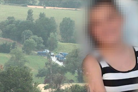 Ein verpixeltes Foto des vermissten Mädchens in Frankreich
