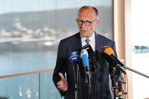 Laut Merz soll Deutschland 2035/36 erneut versuchen, einen Sitz im Sicherheitsrat zu bekommen. Foto: Kay Nietfeld/dpa