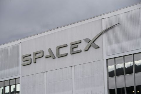 Das Hauptquartier von SpaceX in Hawthorne, Kalifornien