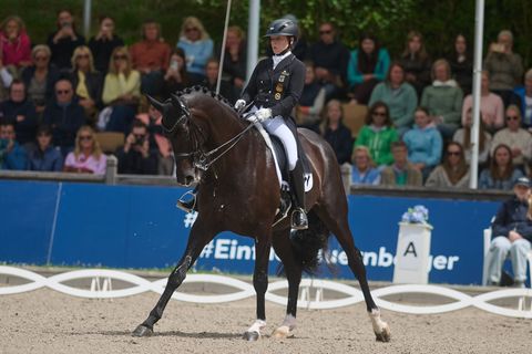 Wieder einmal nicht zu schlagen: Isabell Werth mit ihrer Stute Wendy. Foto: Bernd Thissen/dpa