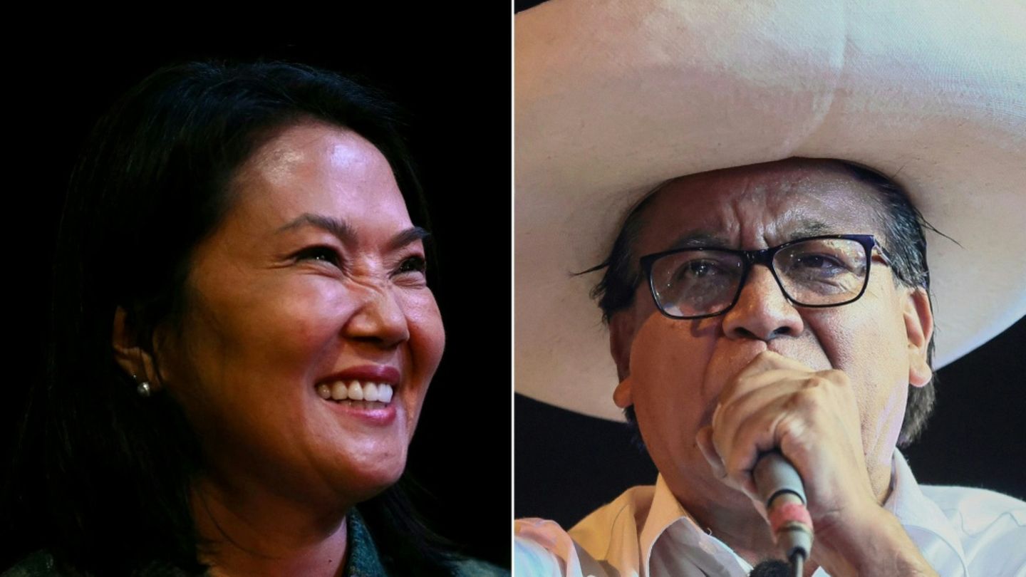 Kontrahenten bei der Präsidentenwahl in Peru: Keiko Fujimori und Roberto Sánchez