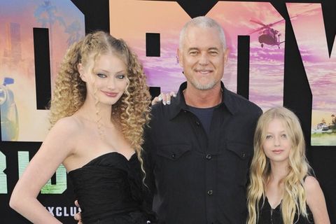 Im Mai 2024 begleiteten seine Töchter Billie (l.) und Georgia (r.) Eric Dane noch zu einer Premiere.