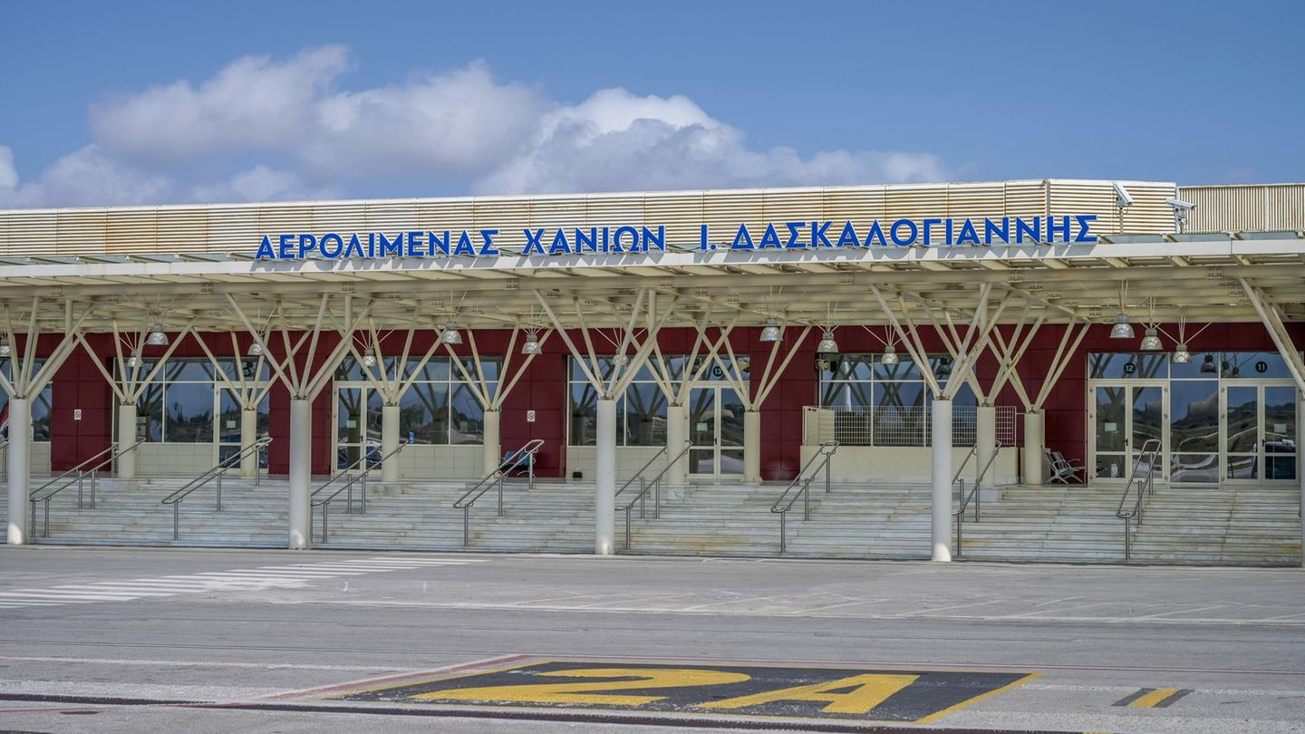 Der Vorfall ereignete sich am internationalen Flughafen Chania auf Kreta, Griechenland