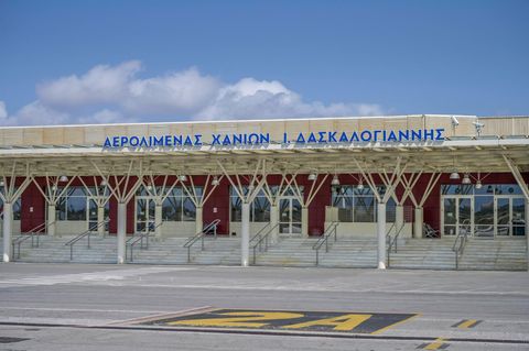 Der Vorfall ereignete sich am internationalen Flughafen Chania auf Kreta, Griechenland