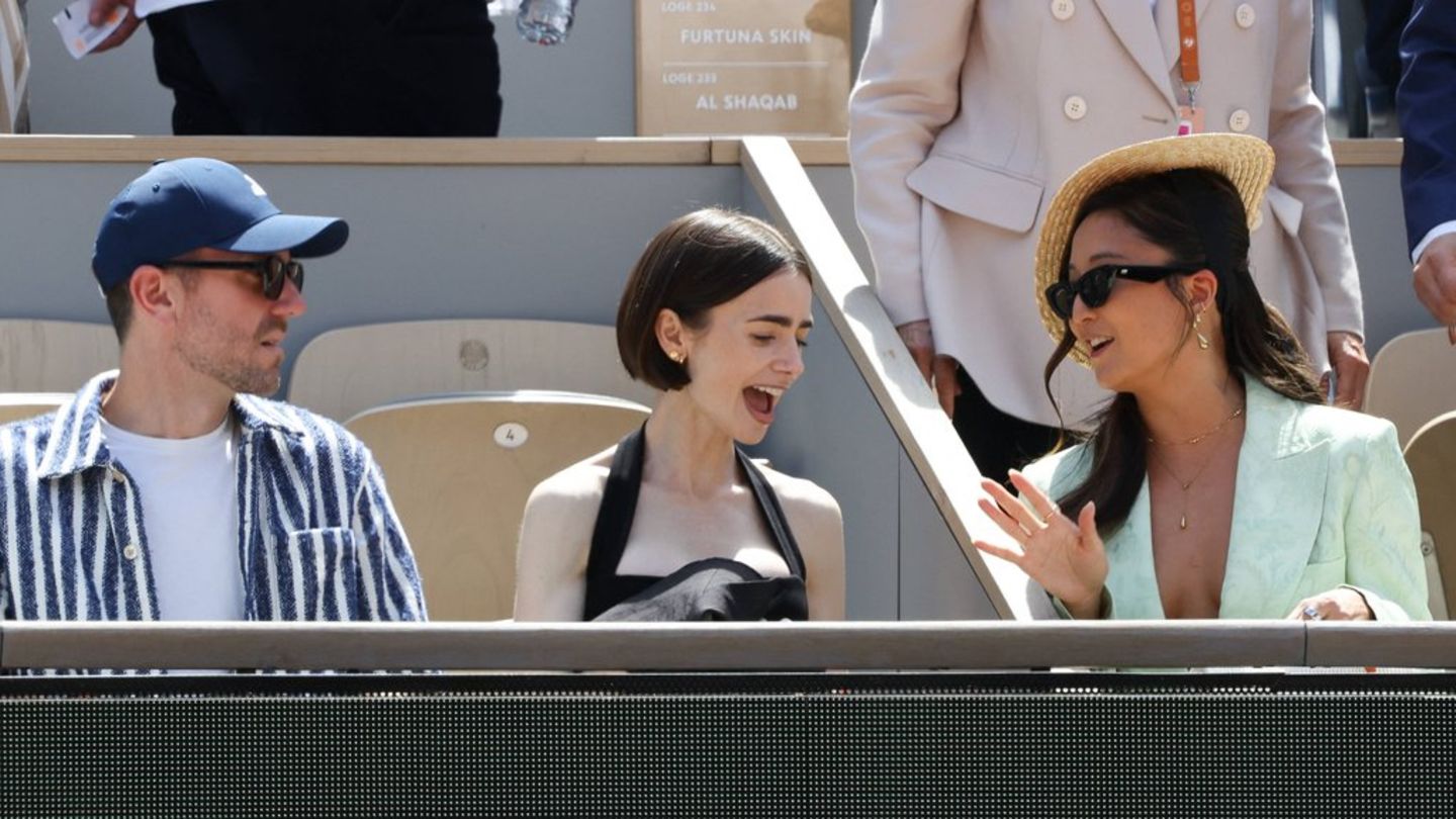 „Emily in Paris"-Stars: Sie genießen das Finale der French Open