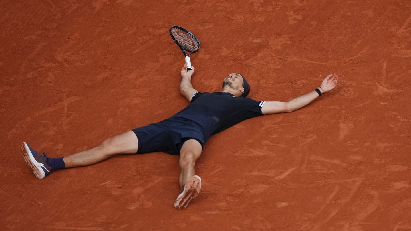 Am Ende seiner Kräfte: Alexander Zverev nach dem Gewinn der French Open