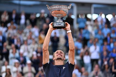 Alexander Zverev French Open Pokal