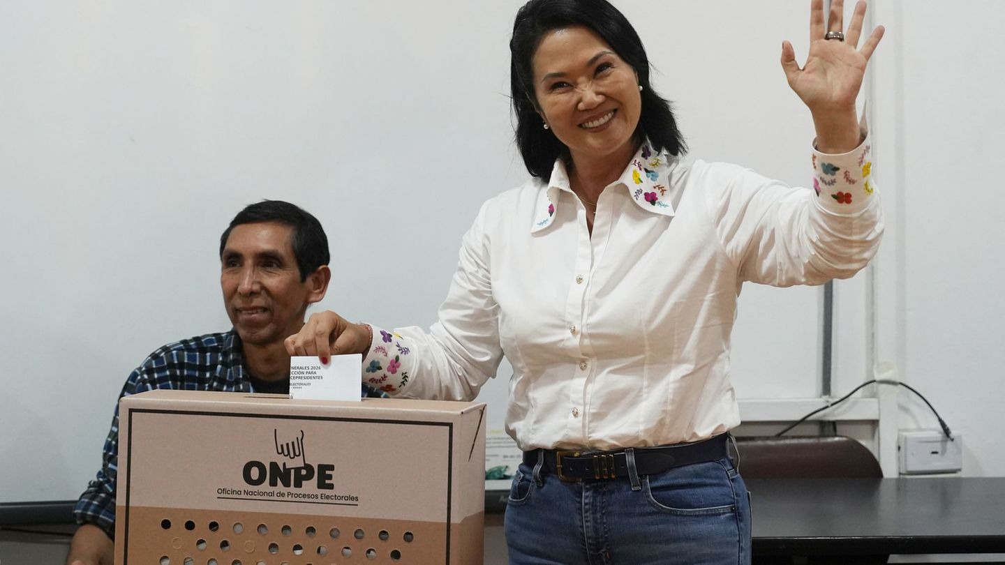 Keiko Fujimori bewarb sich bereits zum vierten Mal um das Präsidentenamt. Foto: Guadalupe Pardo/AP/dpa
