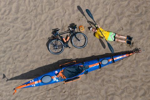 Mit Fahrrad und Kajak ist Comedian Johannes Kürschner alias „Günther Krass“ zum Mittelmeer gereist und hat Korsika umrundet. Fot
