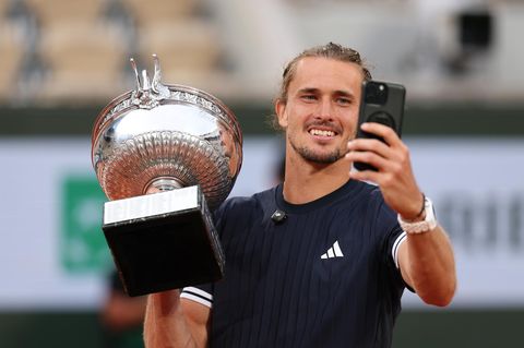 Alexander Zverev nach seinem Sieg bei den French Open