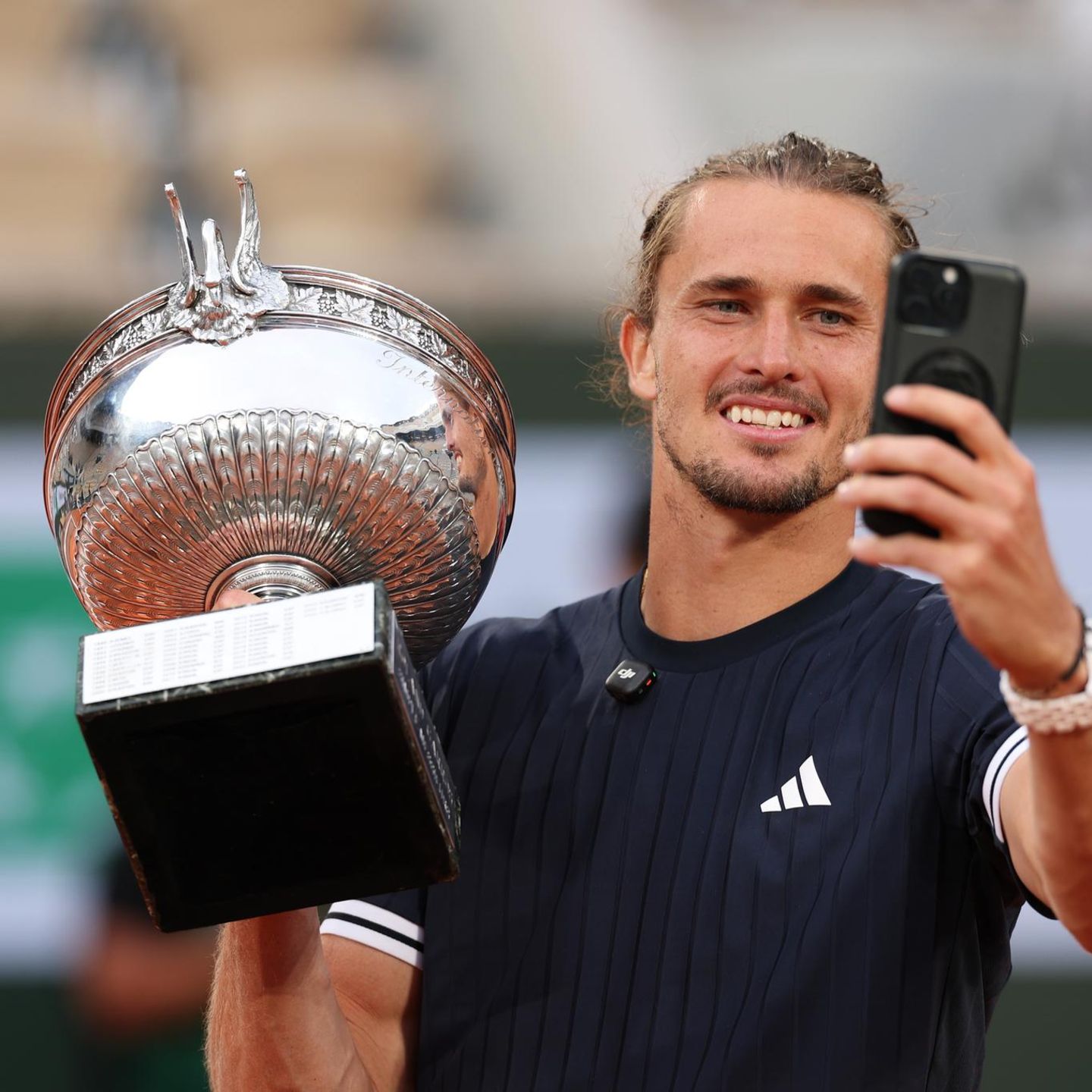 Alexander Zverev nach seinem Sieg bei den French Open