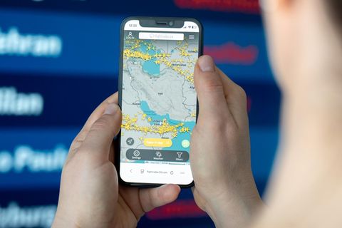 Iran: Flugtracker-App zeigt keine Maschinen am Himmel