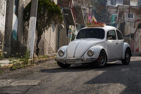 In Mexiko-Stadt gehören VW Käfer noch zum Straßenbild