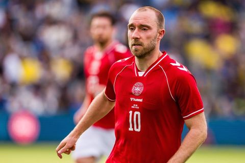 Christian Eriksen beim Länderspiel gegen die Ukraine am 7. Juni 2026.
