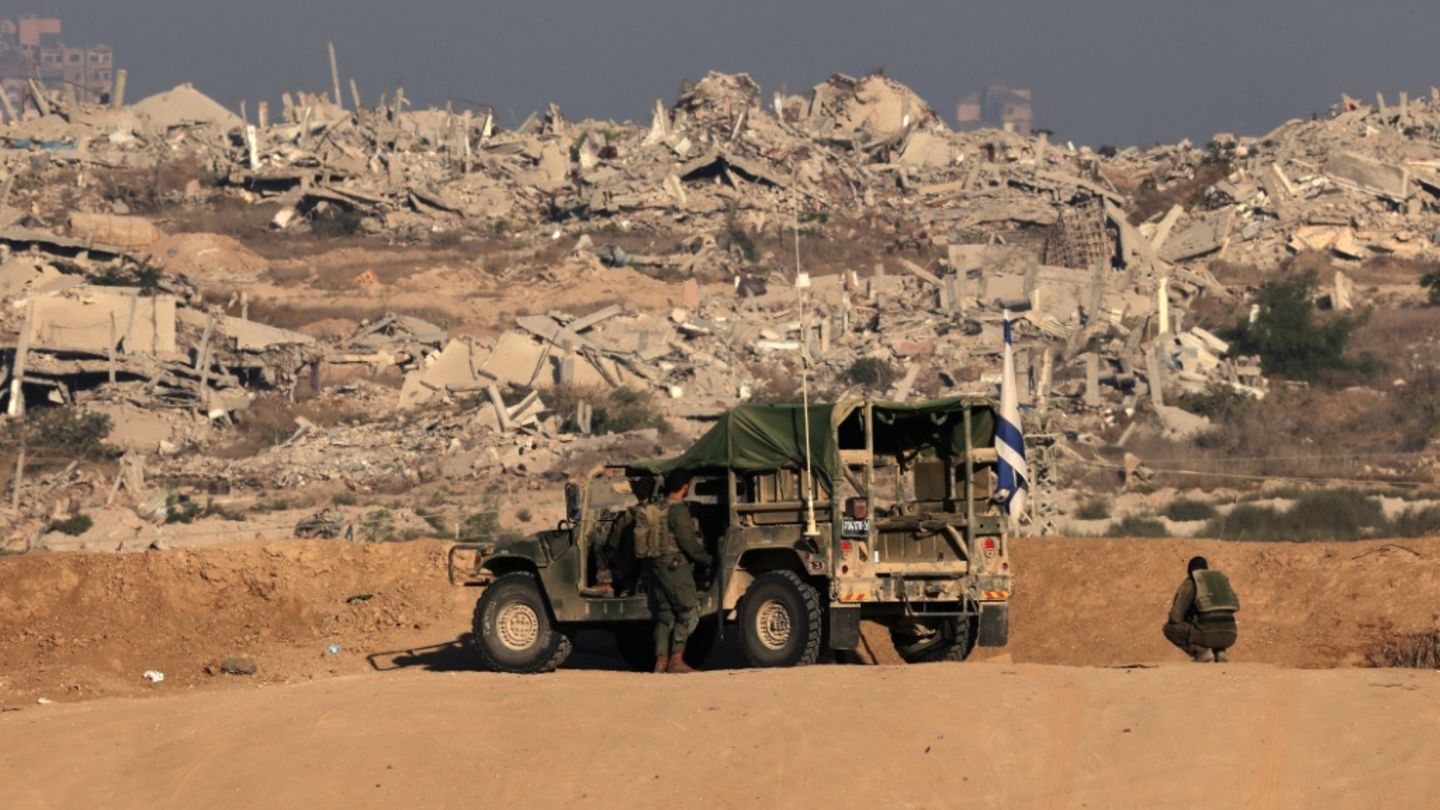 Israelische Soldaten an Grenze zu Gazastreifen
