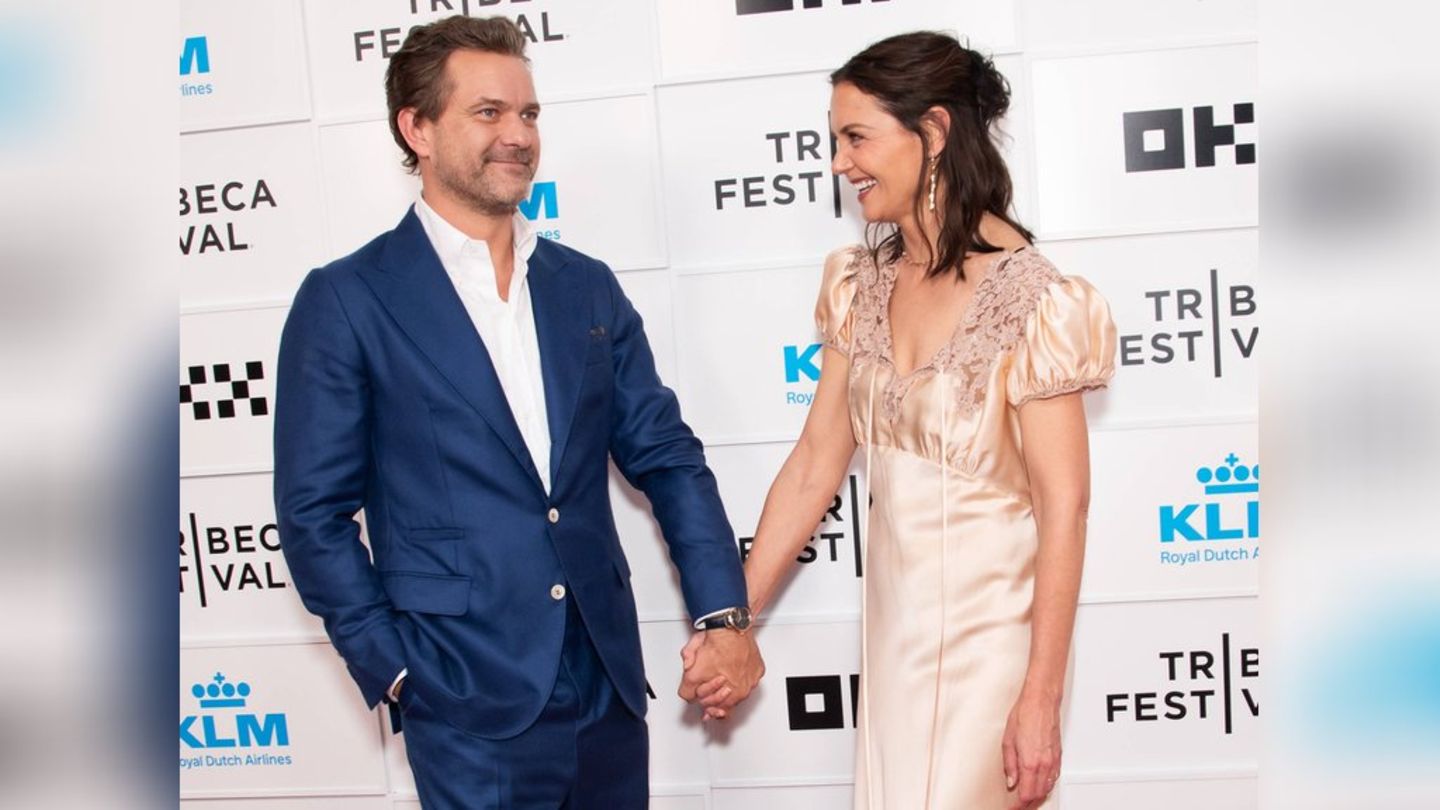 Katie Holmes und Joshua Jackson bei der Premierenfeier ihres neuen Films „Happy Hours“.