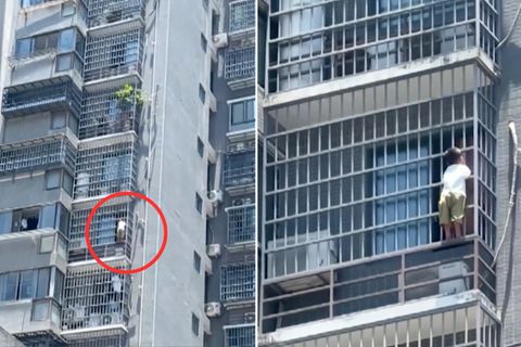 Vierjähriger klettert an Häuserfassade im 17. Stock – Feuerwehr muss eingreifen