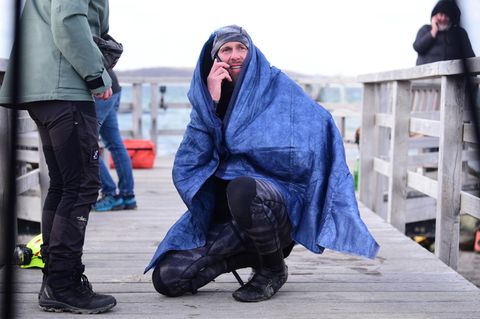 Meeresbiologe Marc Robert Lehmann nach einem Wal-Rettungsversuch vor Timmendorfer Strand