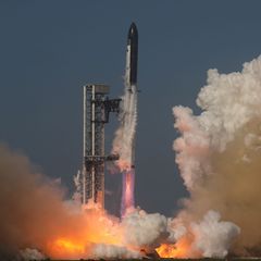 Wird der Börsengang von SpaceX so spektakulär wie der Start einer „Starship“-Rakete? Foto: Eric Gay/AP/dpa