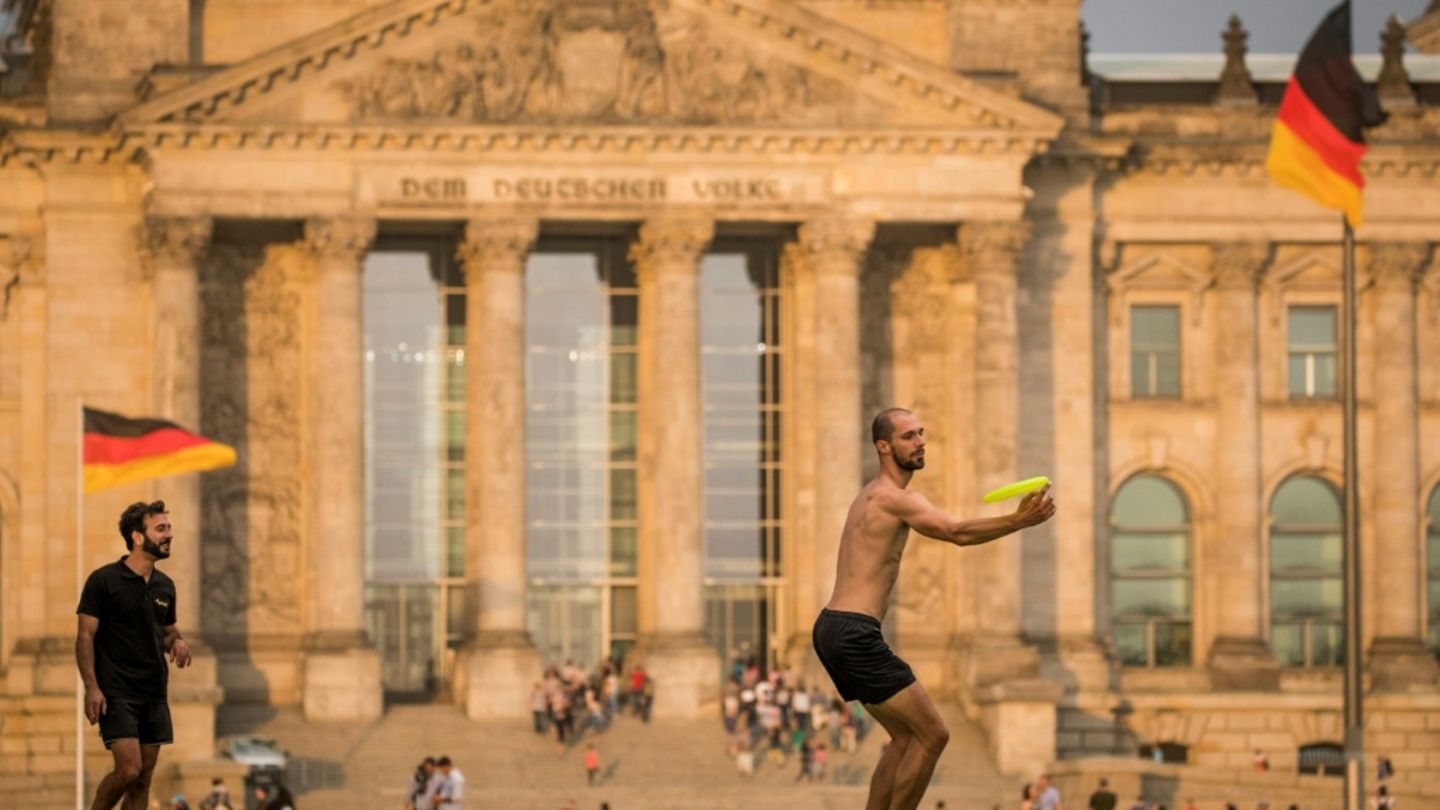 Freizeitsport vor Bundestag