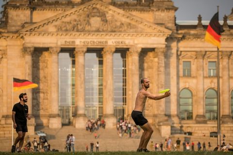 Freizeitsport vor Bundestag