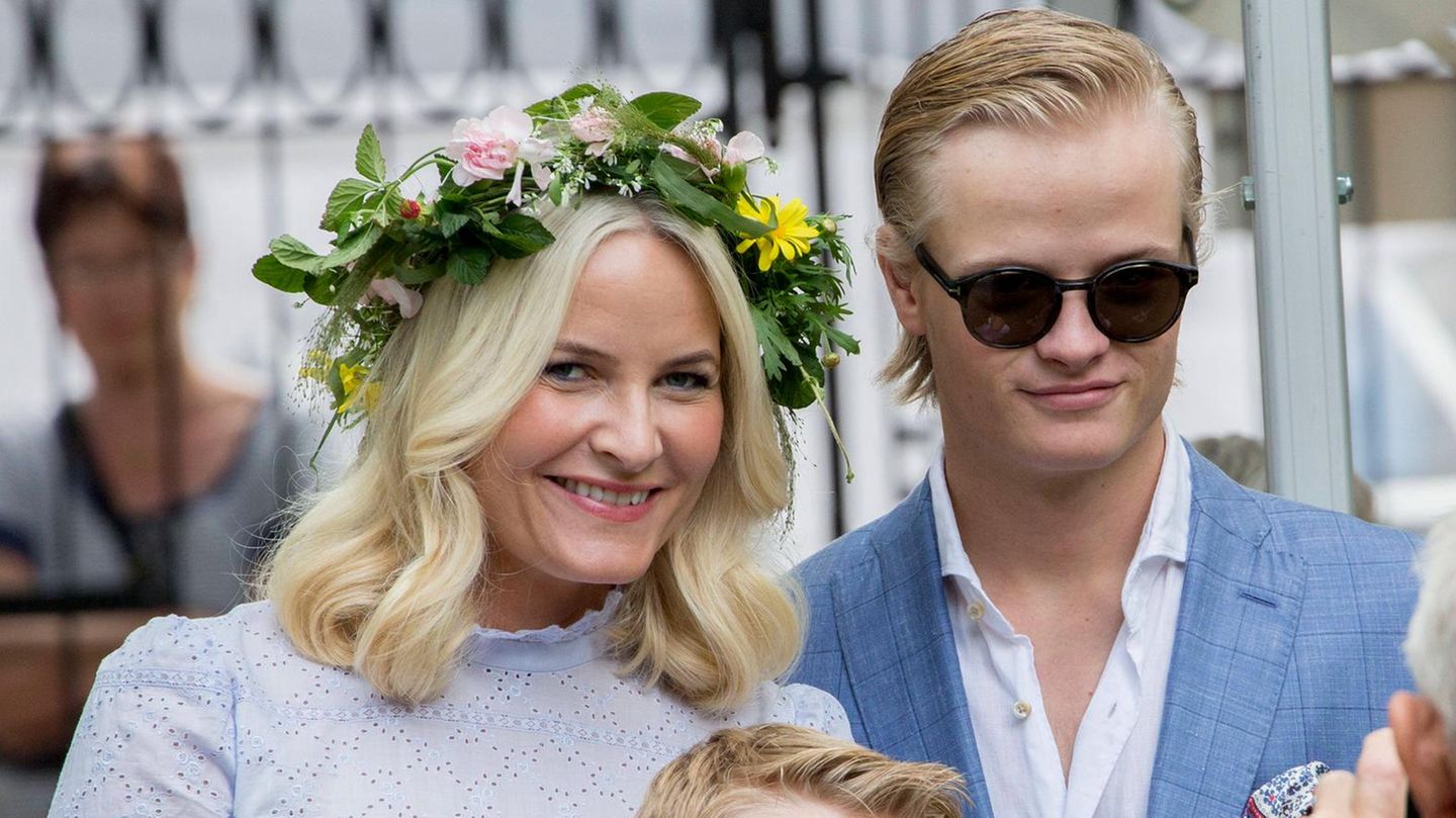 Prinzessin Mette-Marit und ihr Sohn Marius im Jahr 2016
