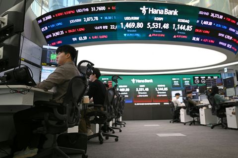 Börse in Seoul in Südkorea