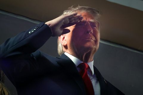 Donald Trump bei NBA-Finale in New York
