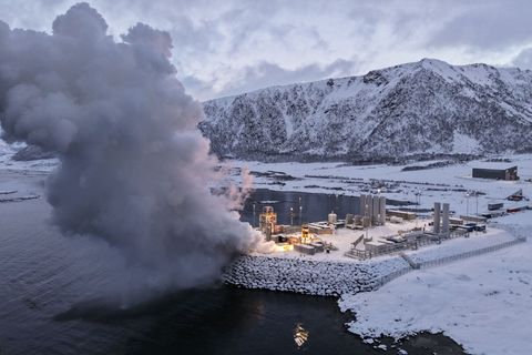 Die Vorbereitungen für einen letztlich abgeblasenen zweiten Testflug der „Spectrum“-Rakete am norwegischen Weltraumbahnhof in No
