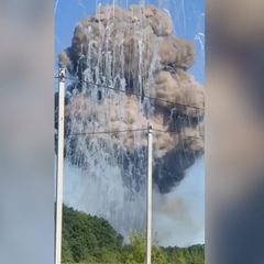 Ein Waffenlager explodiert nahe der russischen Stadt Belgorod.