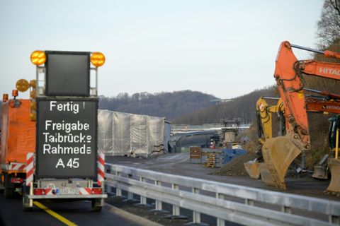 Baustelle der Rahmedetalbrücke
