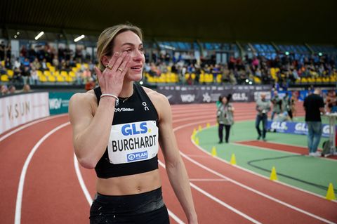 Sprinterin Alexandra Burghardt beendet ihre Karriere. (Archivbild) Foto: Bernd Thissen/dpa