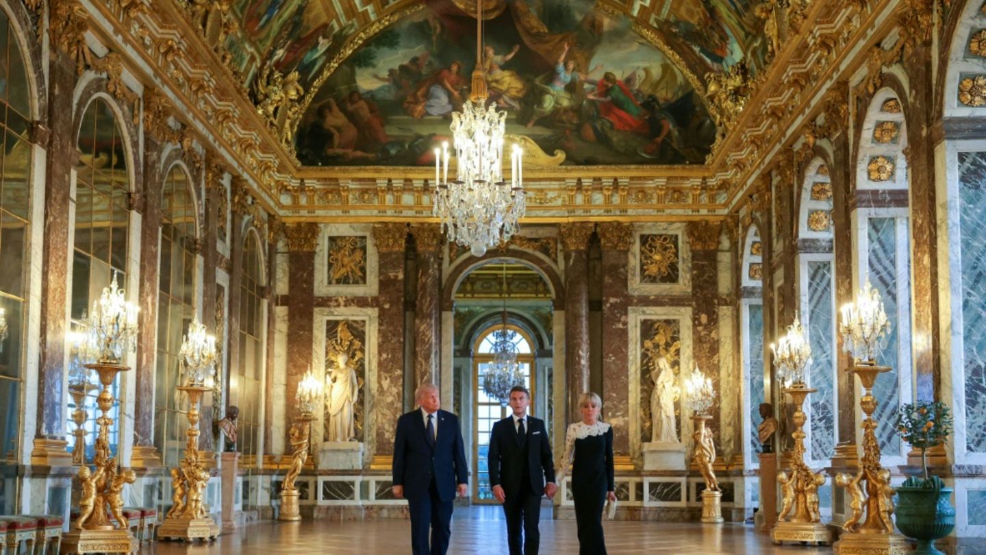 Trump nimmt an Abendessen mit Macron auf Schloss Versailles teil