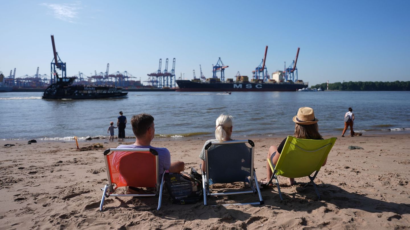 Hohe Temperaturen: Hitzewarnung: Hamburg gibt Tipps zu kühlen Orten
