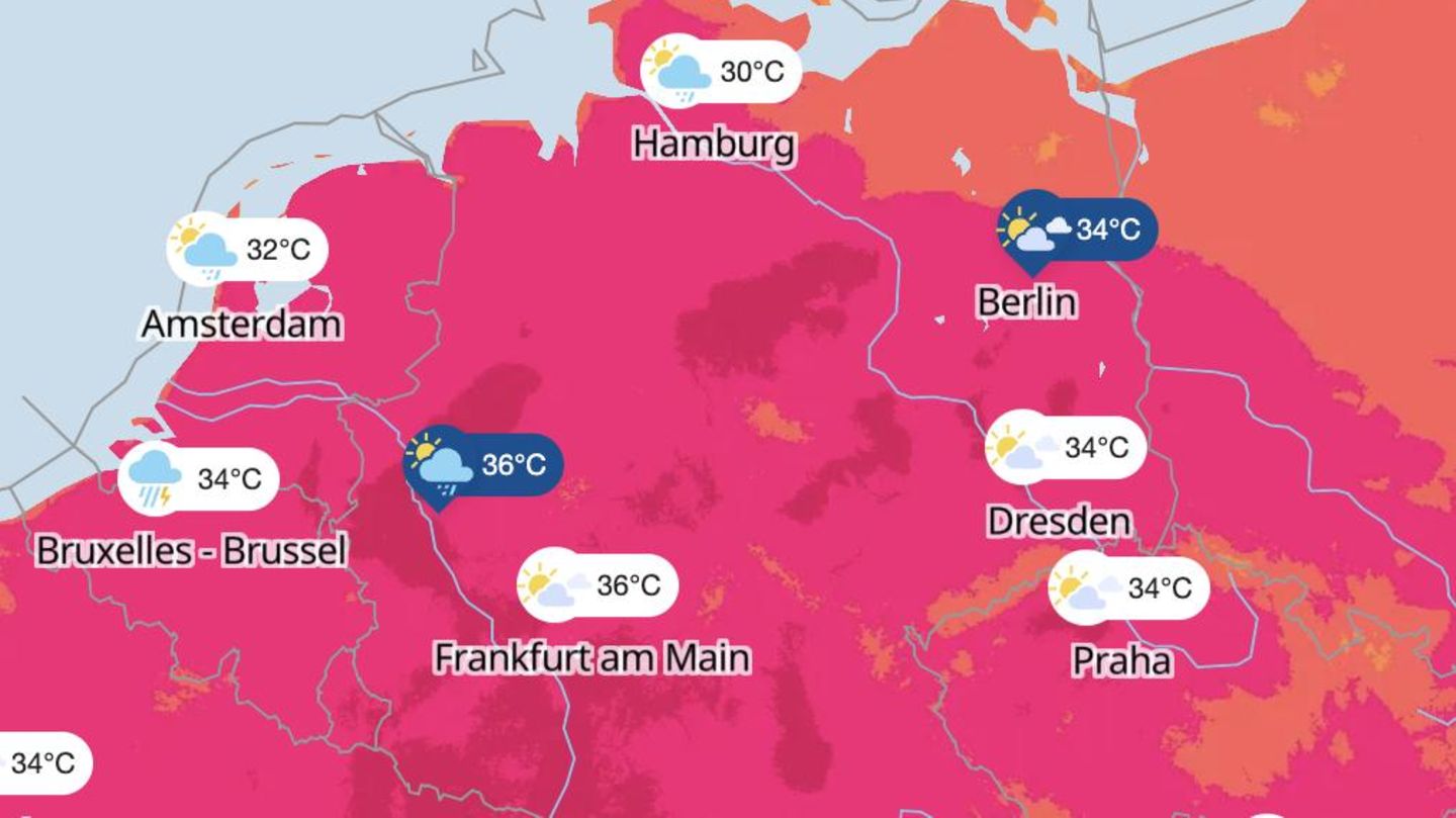 Achtung im Westen: DWD warnt vor Hitze und Gewittern – hier wird es besonders heiß